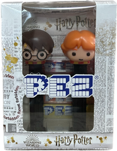 PEZ - Dispenser di Caramelle + Caramelle - Harry Potter Pack con Hermione o Ron 34g