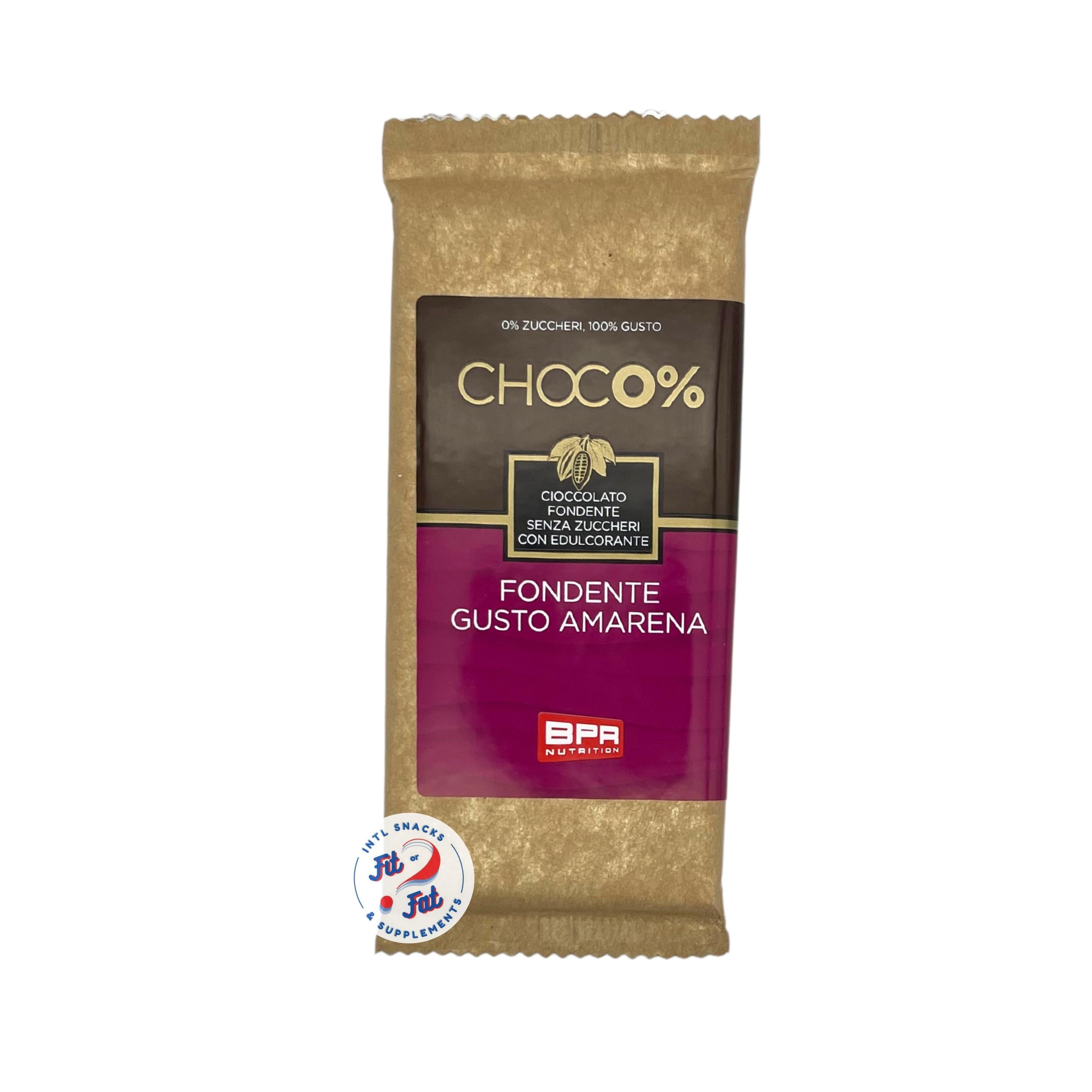 Choc0% Cioccolato Fondente gusto Amarena