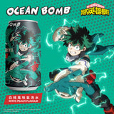 Ocean Bomb - My Hero Academia IZUKU MIDORIYA White Peach Flavour / Bevanda Gassata Aromatizzata gusto Pesca Bianca 330ml