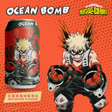 Ocean Bomb - My Hero Academia KATSUKI BAKUGO Red Grape Flavour / Bevanda Gassata Aromatizzata gusto Uva 330ml