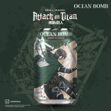 Ocean Bomb - Attack On Titan LEVI Honey Flavour / Bevanda Gassata Aromatizzata gusto Miele 330ml