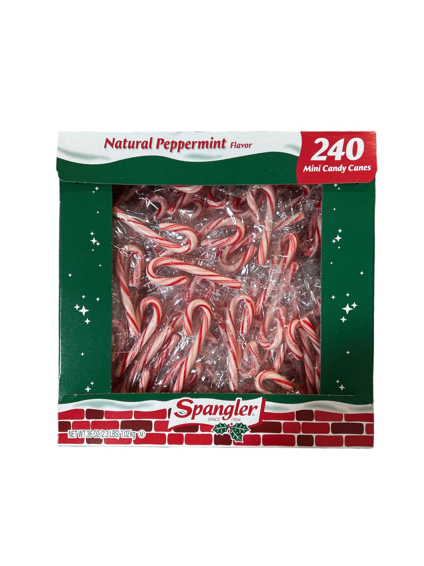 Spangler - Mini Candy Canes Peppermint Red White 1pz 4g