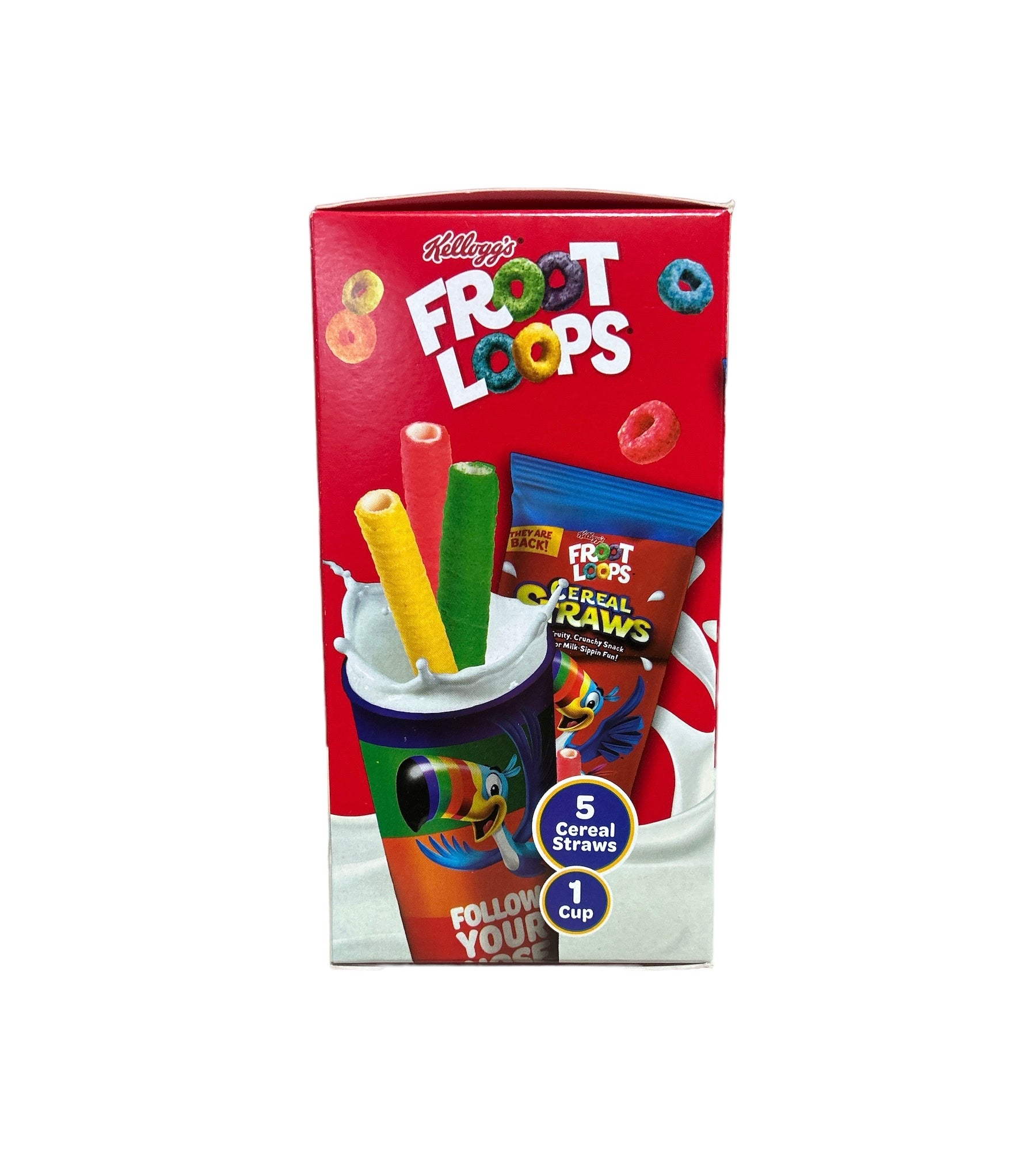 Kellogg's - Froot Loops Cereal Straws & Cup Gift Set 50g OFFERTA SCADENZA 03/24