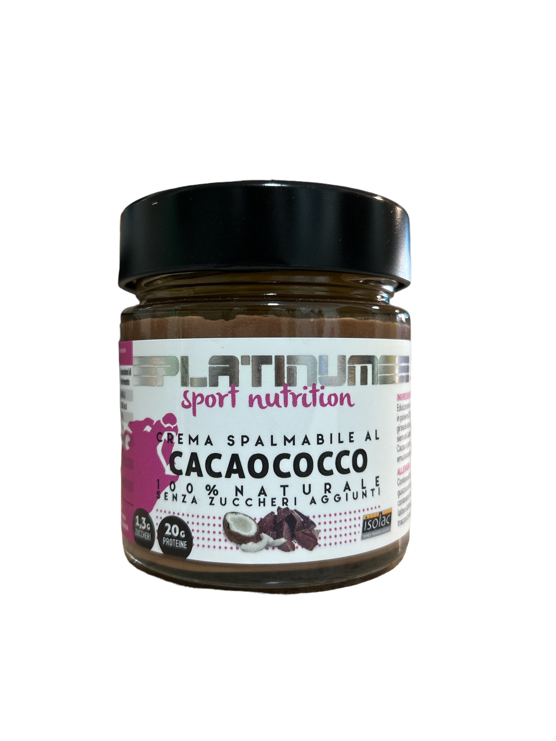PLATINUM SPORT NUTRITION - Crema Proteica Spalmabile gusto CACAO e COCCO 250g