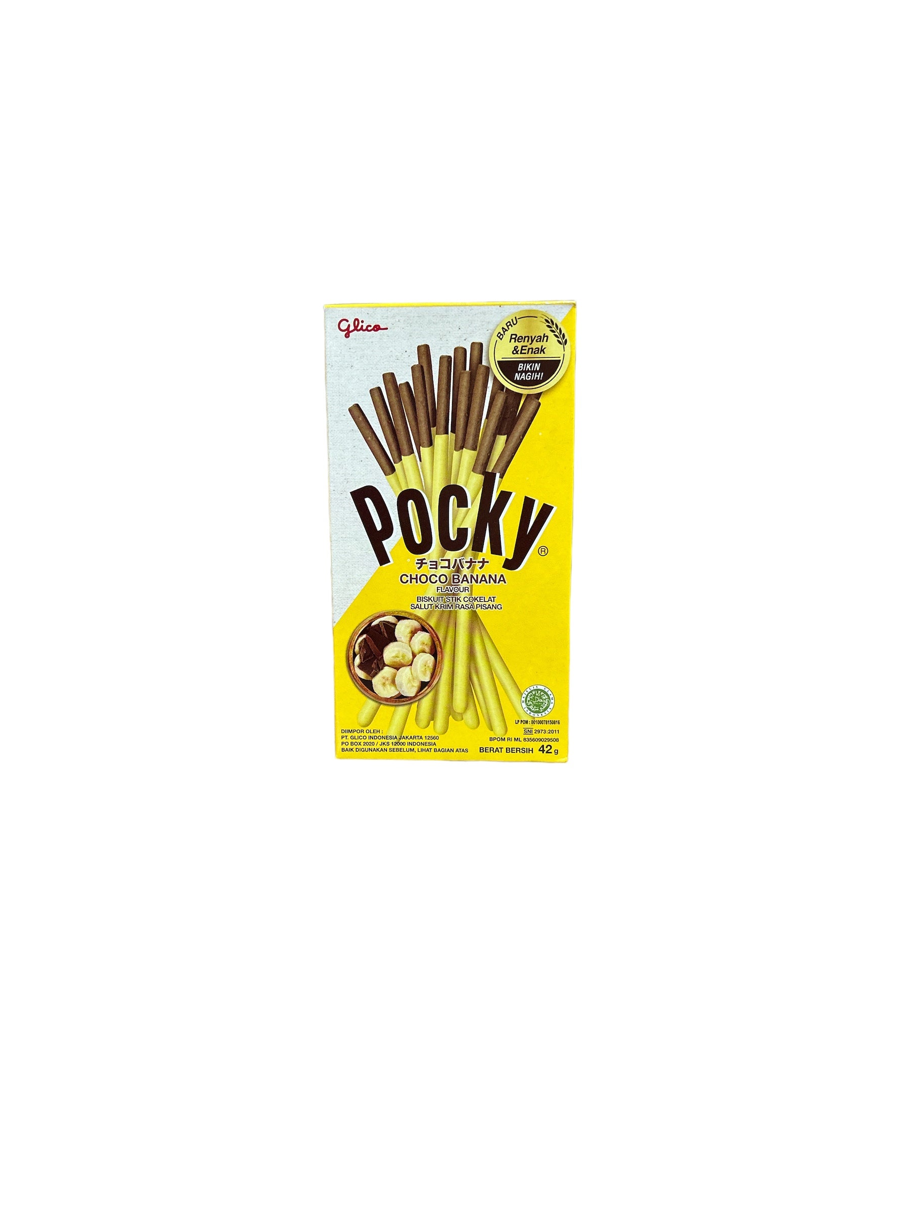 Glico - Pocky Choco Banana / Bastoncini di Cioccolato ricoperti di Glassa alla Banana 42g