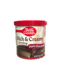 Betty Crocker - Dark Chocolate Rich & Creamy Frosting / Glassa per dolci gusto Cioccolato Fondente 453g
