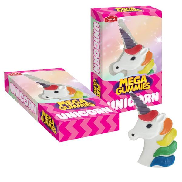 Mega Gummies - Unicorn - Caramelle a forma di Emoji Unicorno 600g