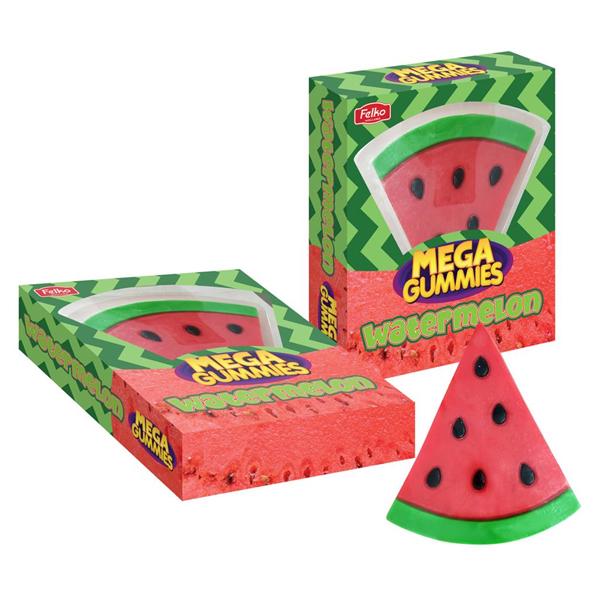 Mega Gummies - Watermelon - Caramelle giganti a forma di Emoji Anguria 600g
