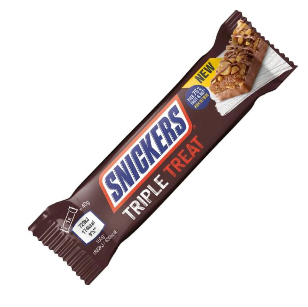Snickers - Triple Treat con cioccolato e frutta secca 40g