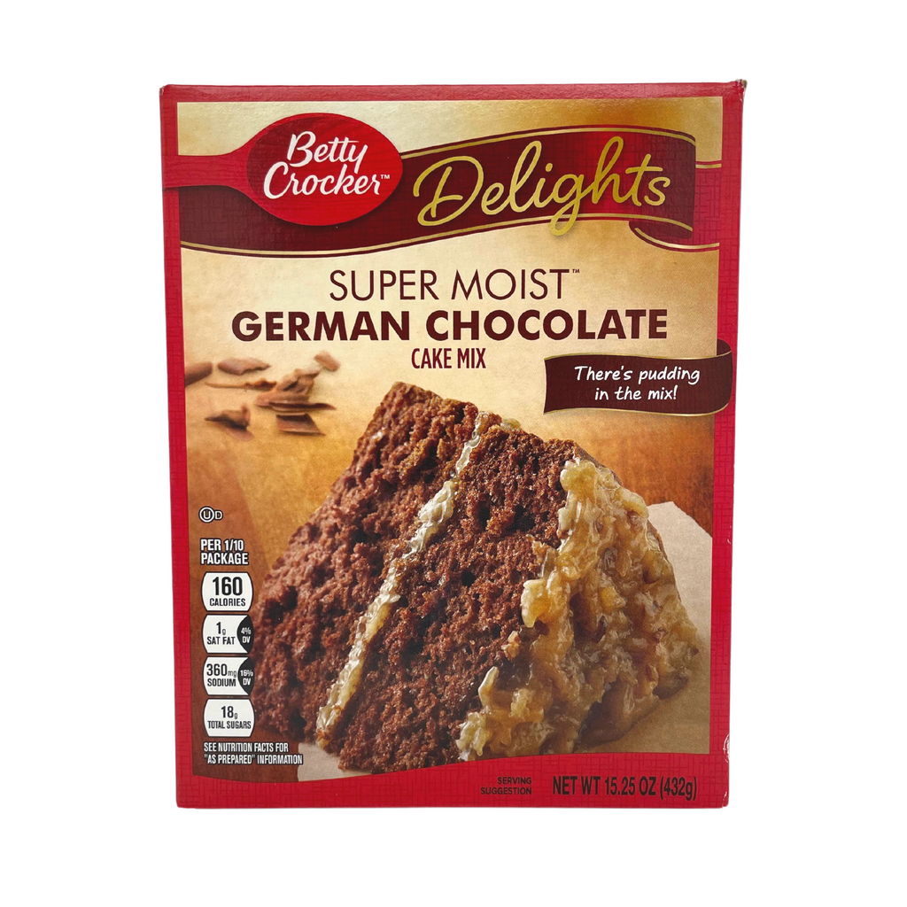 Betty crocker german chocolate cake mix 432g acquista online al