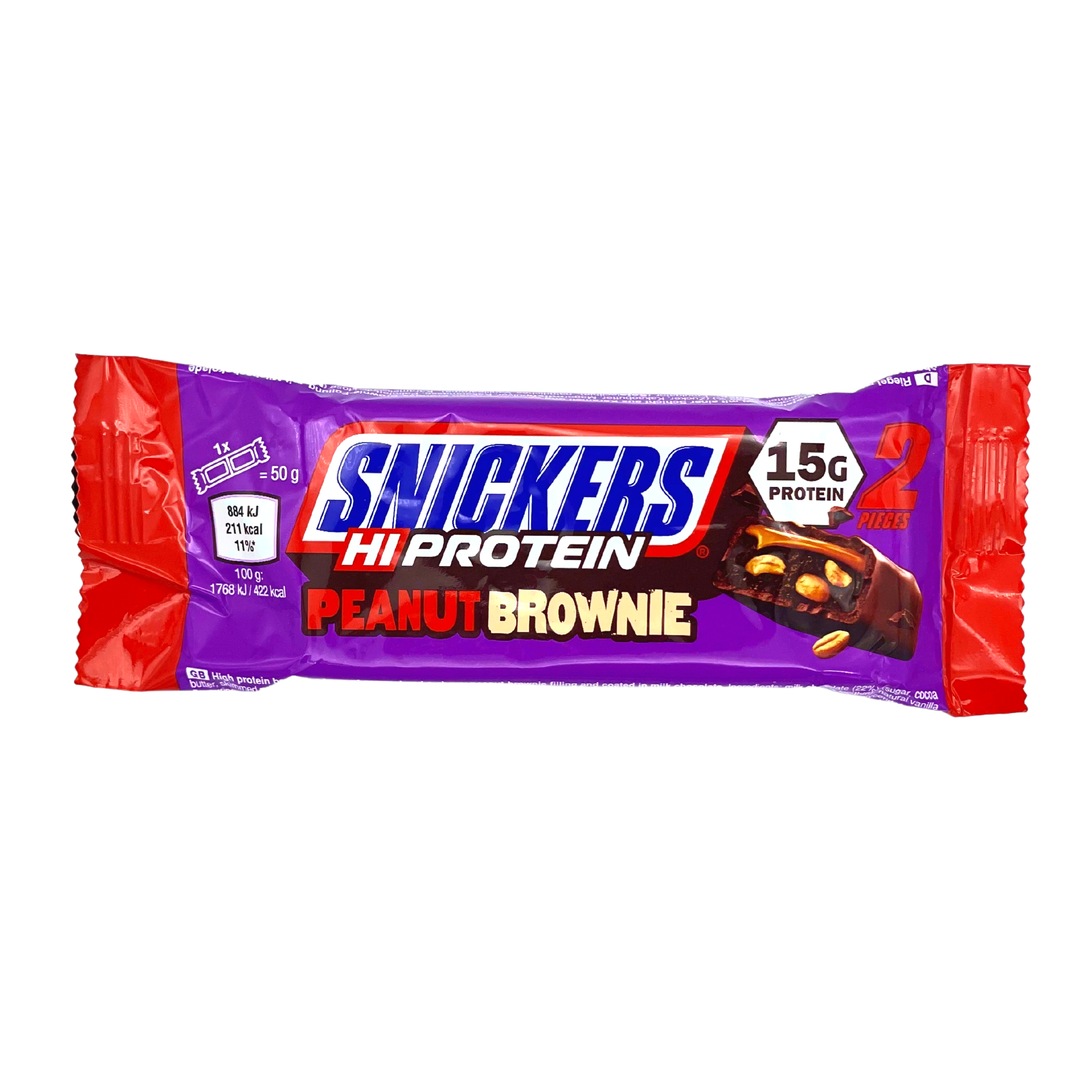 HiProtein - Snickers Peanut Brownie 50g