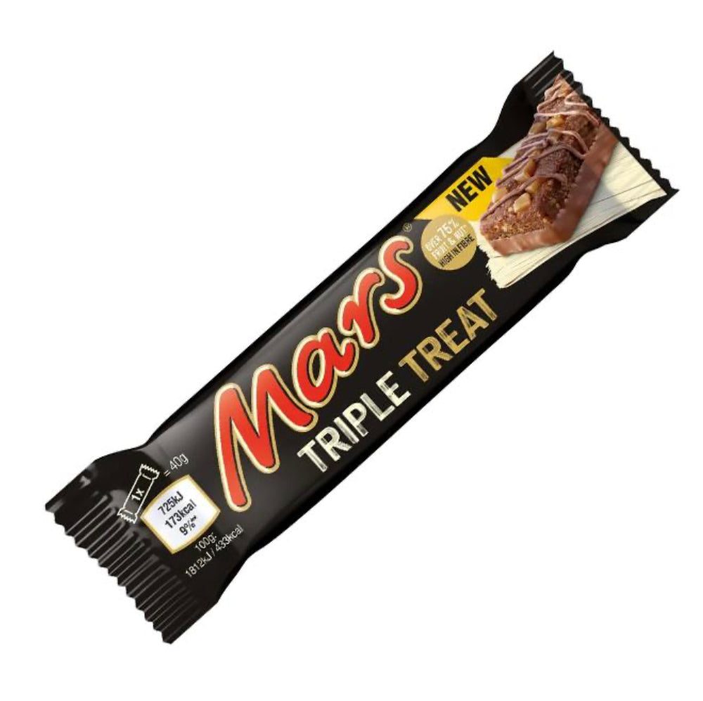Mars - Triple Treat / Barretta di Cioccolato e Frutta Secca 40g