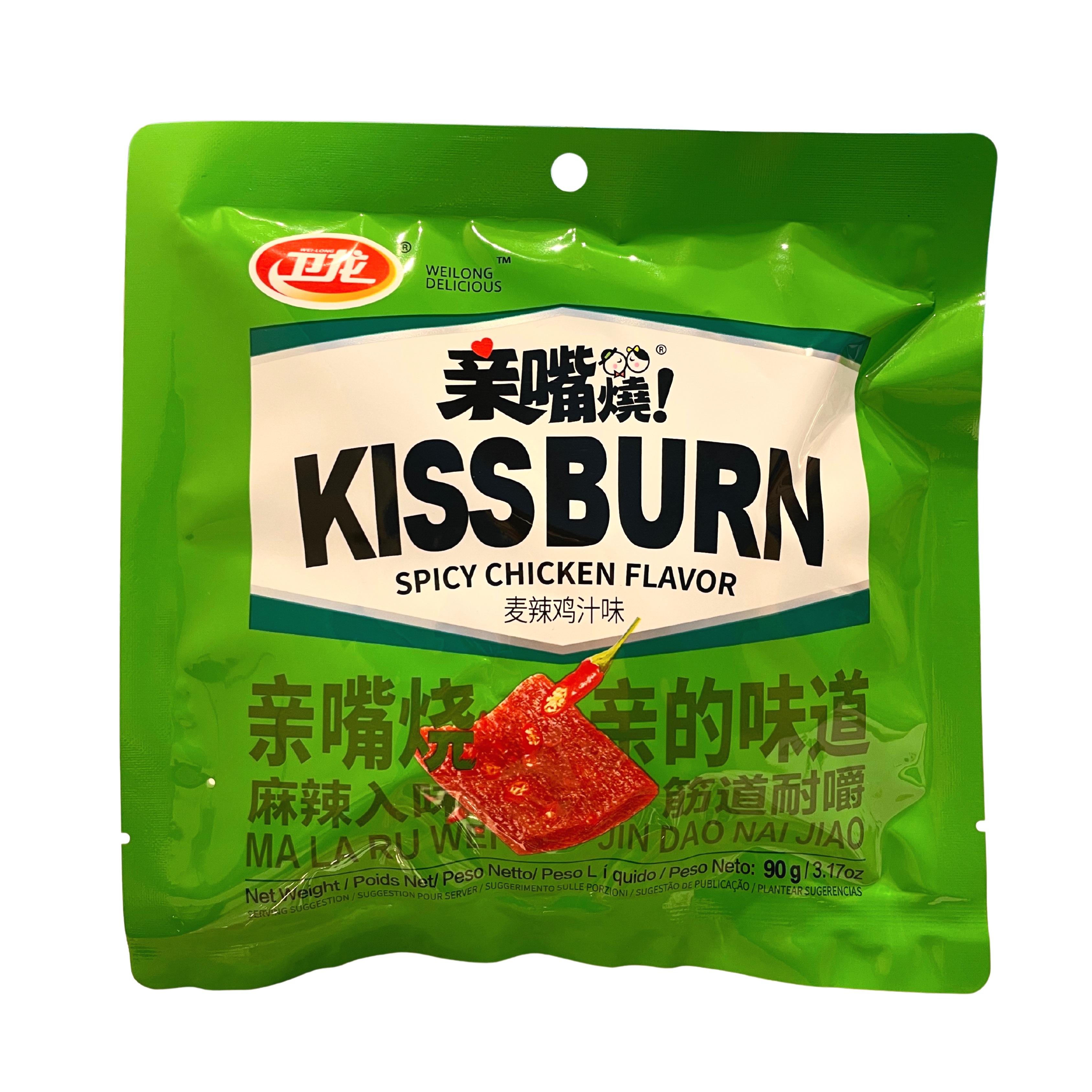 Weilong Delicious - Kiss Burn aromatizzato al pollo piccante 90g