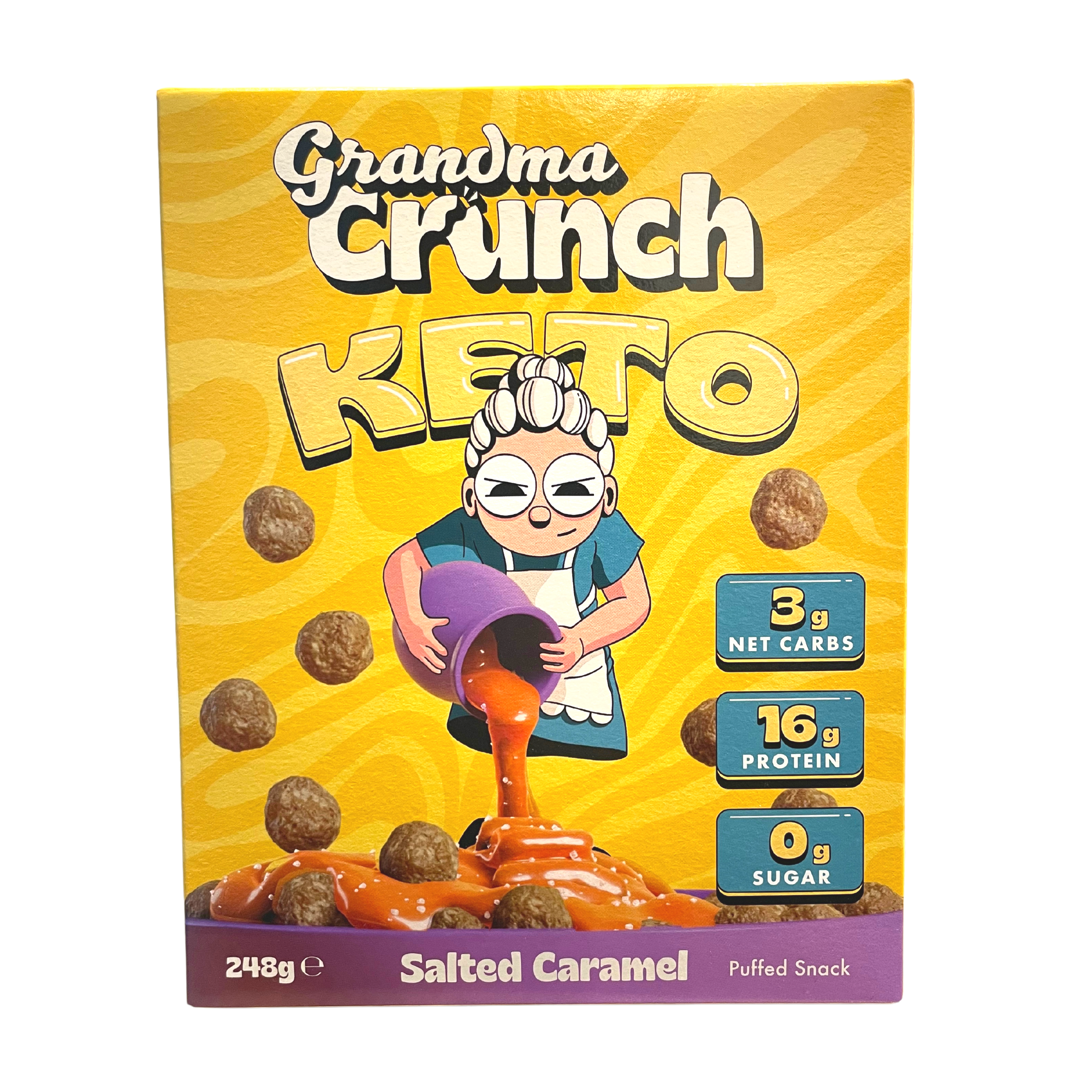 Grandma Crunch - Keto Cereal gusto Caramello salato 248g