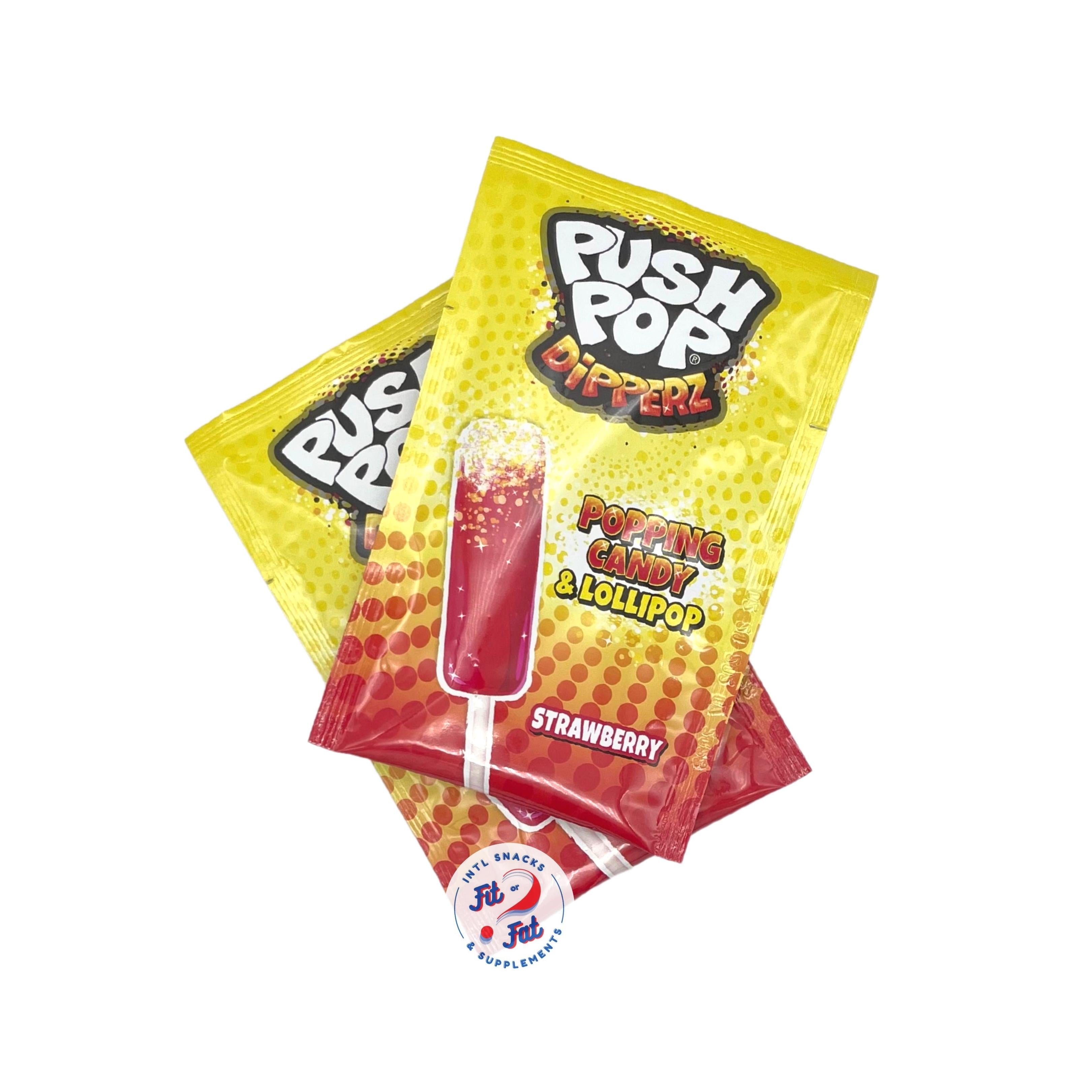 Bazooka - Push Pop Dippers gusto Strawberry 12g