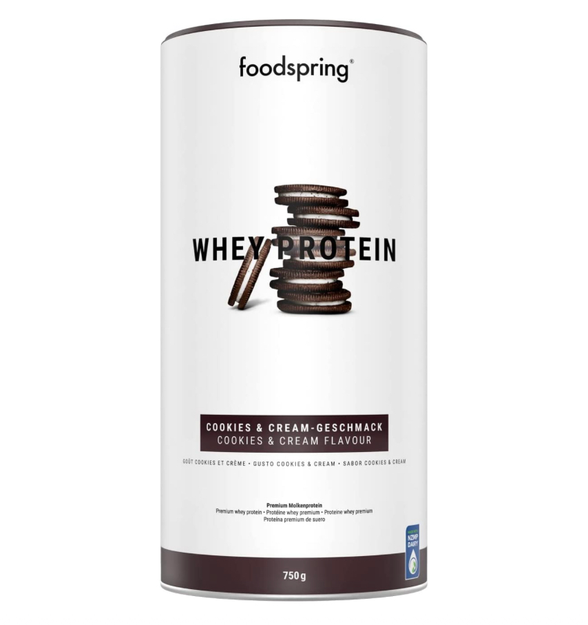 Foodspring - Proteine Whey gusto Biscotto e Crema 750g