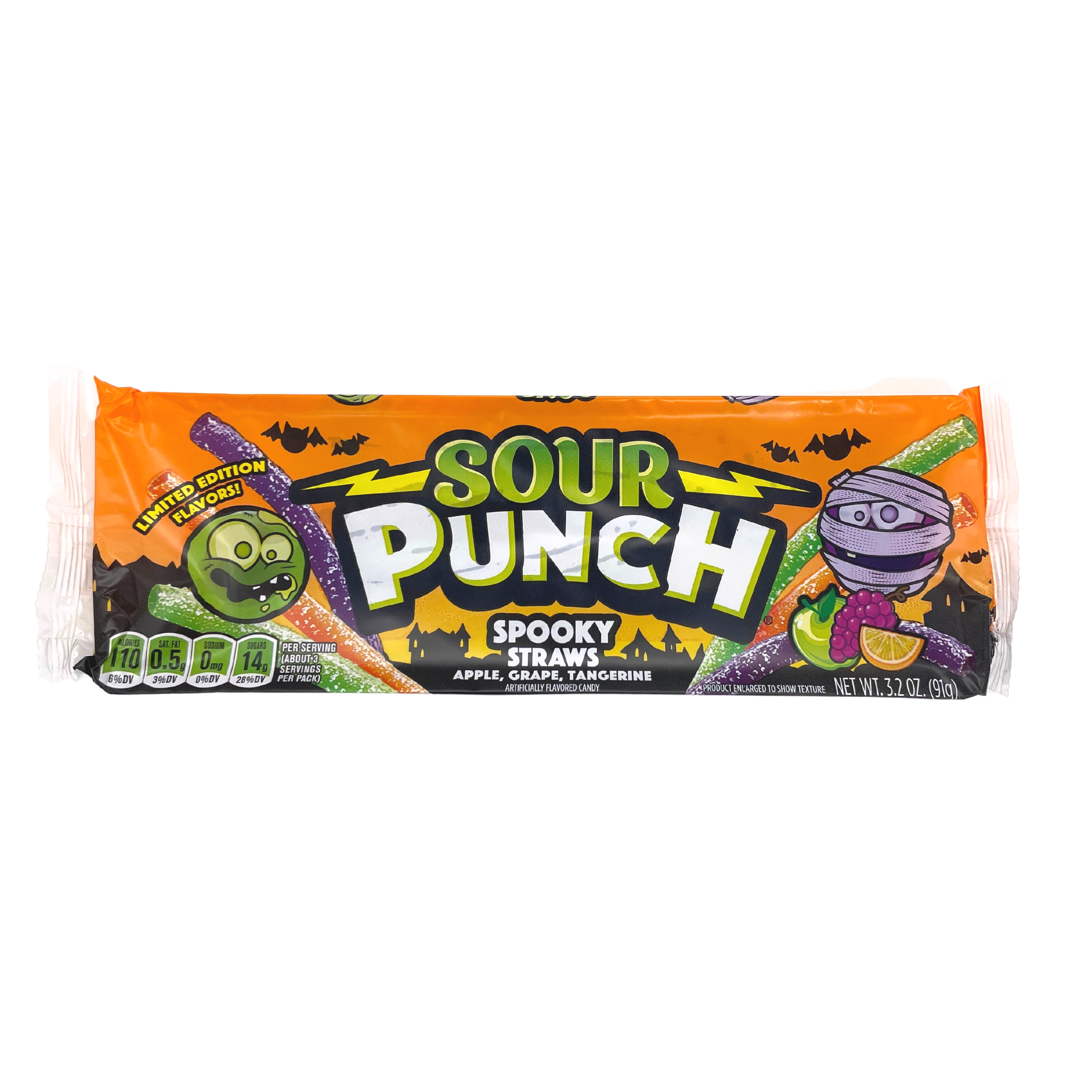 Sour Punch - Spooky Straws 91g LIMITED EDITION