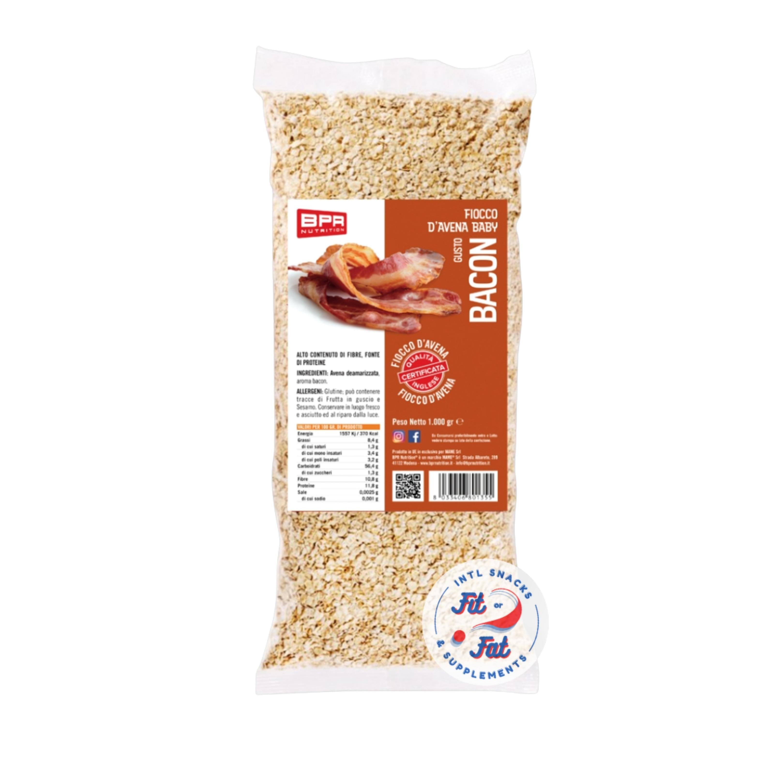 Bpr Nutrition - Fiocco d'Avena Baby Aromatizzato Bacon 1 kg