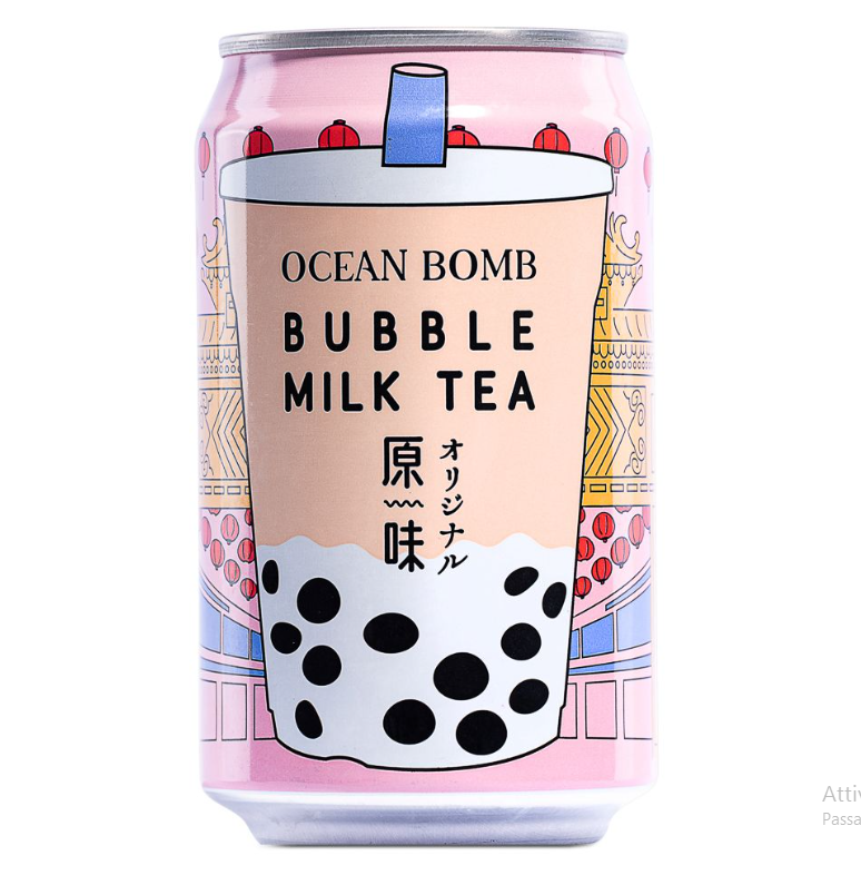 Ocean Bomb - Bubble Milk Tea gusto classico 315ml
