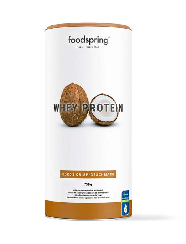 Foodspring  - Proteine Whey gusto Cocco Croccante 750g
