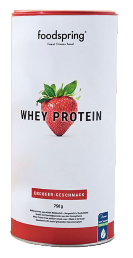 Foodspring - Proteine Whey gusto Fragola 750g – Acquista Online al ...