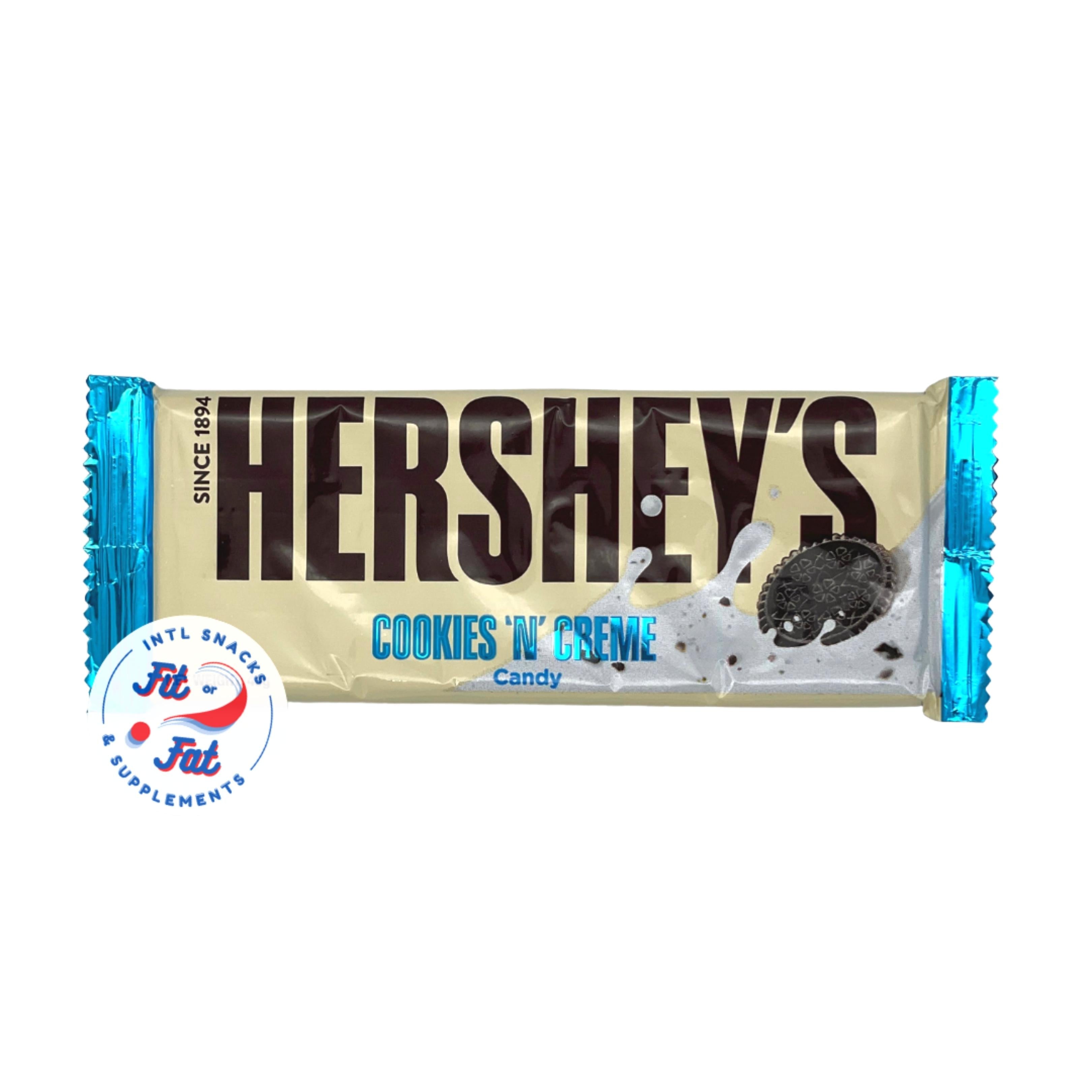 Hershey's Cookies 'n'Crème Candy Bar - barretta di cioccolato cookies n creme  (43g)