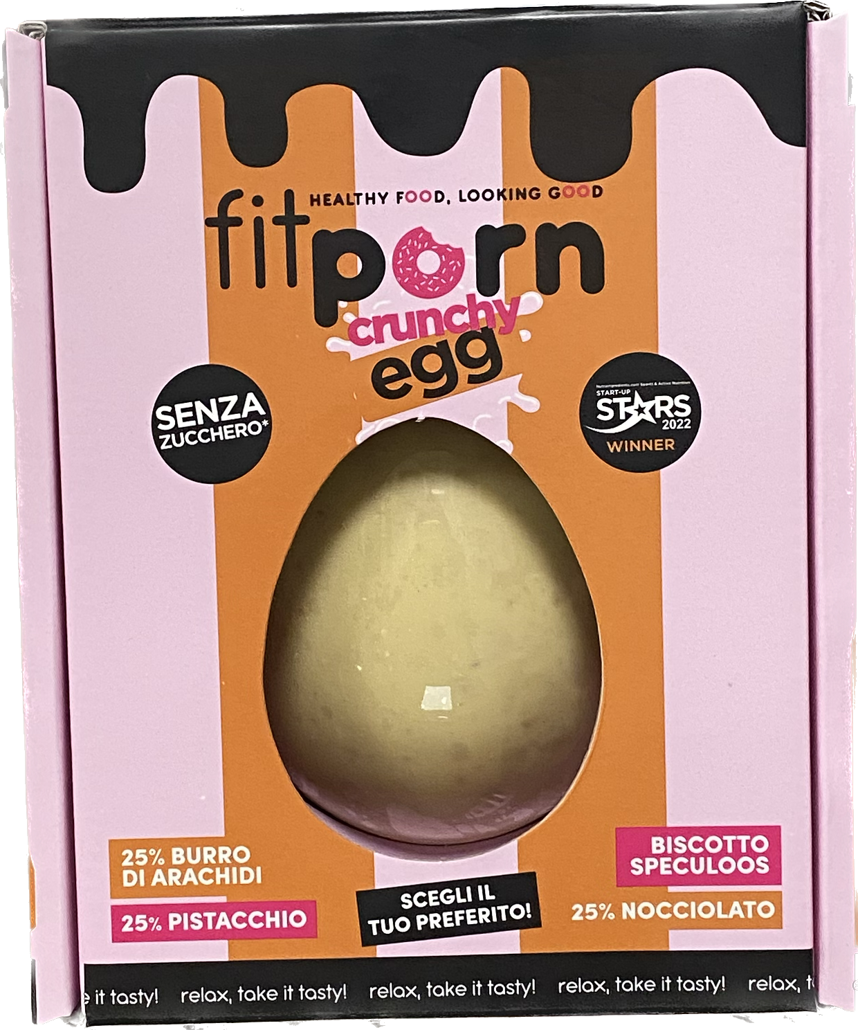 FitPorn - Uovo di Pasqua Arachidi al 25% senza zuccheri aggiunti 420g