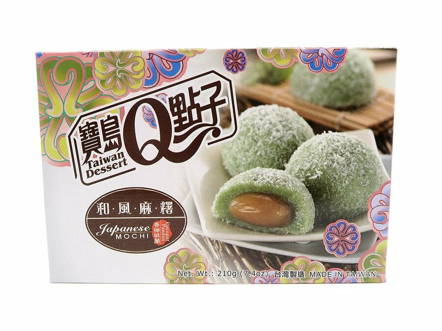 Taiwan Dessert - Japanese MOCHI  gusto Coconut Pandan 210gr OFFERTA SCADENZA 9/23