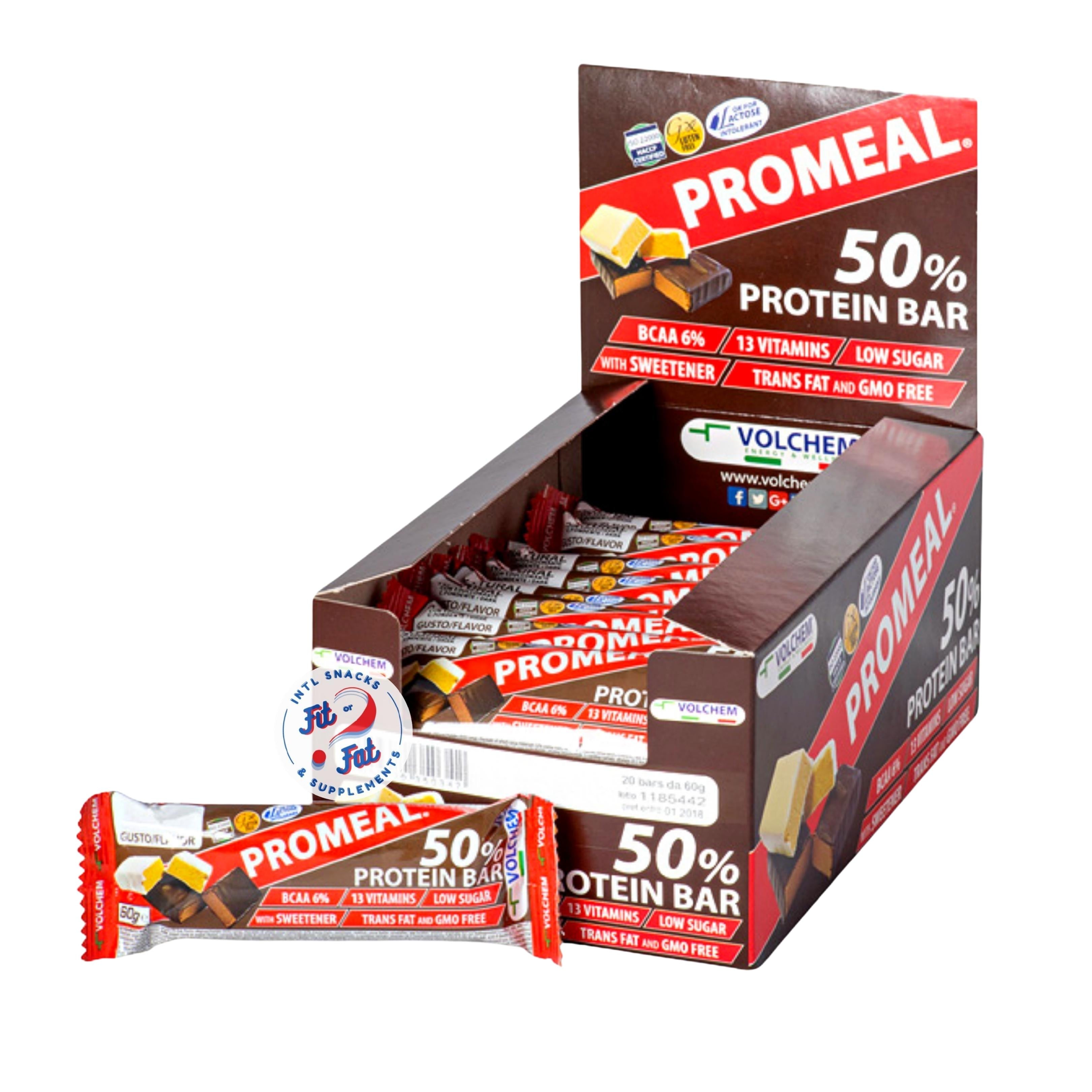 Volchem - Promeal 50% Protein bar  60g - Vari Gusti